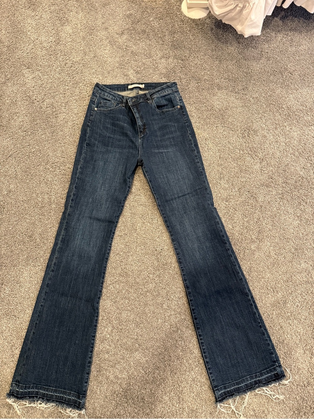 Tractr Dark Blue Flare Jeans